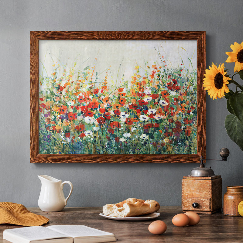 «Garden in Bloom II», reproduction sur toile tendue, Érable, H 22 po x l 32 po x P 1,5 po