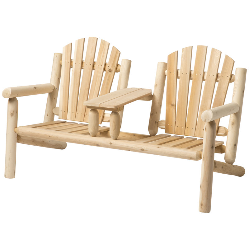Smethwick Solid Wood Cedar Outdoor Bench