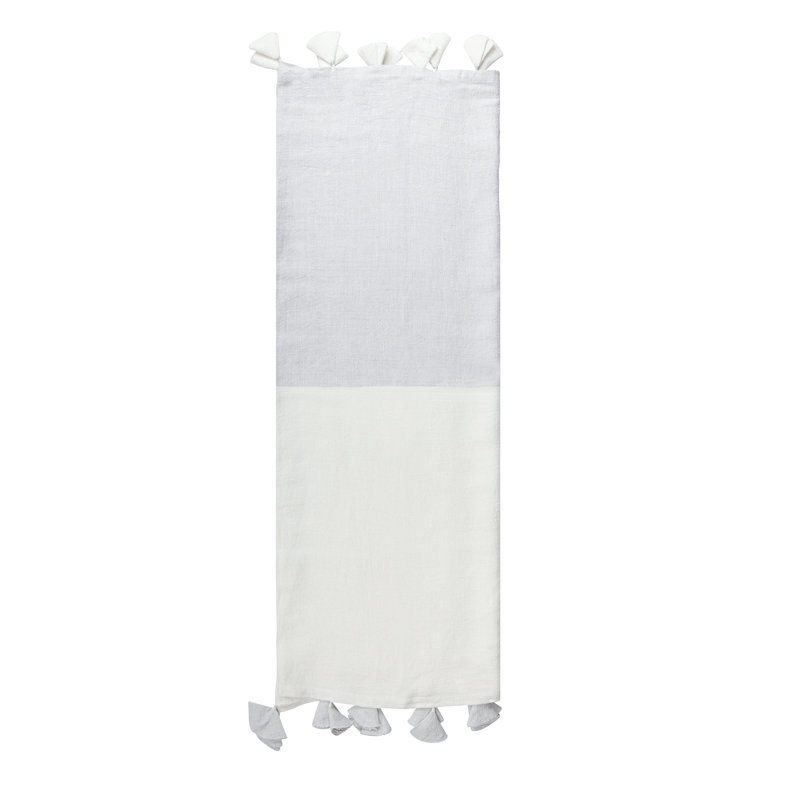 Luxe Hand Woven Throw Blanket, Light Gray