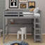 Lit mezzanine double avec tablettes et bureau-1835368701