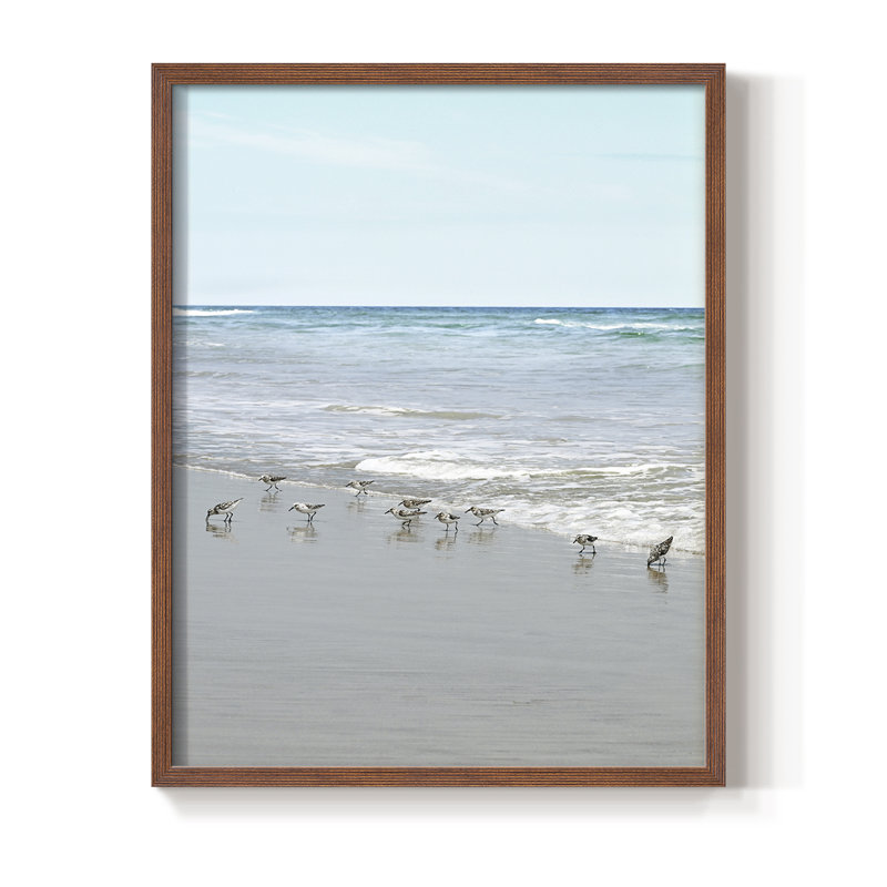 Reproduction encadrée Sea Sea, Noyer, H 15 po x l 12 po