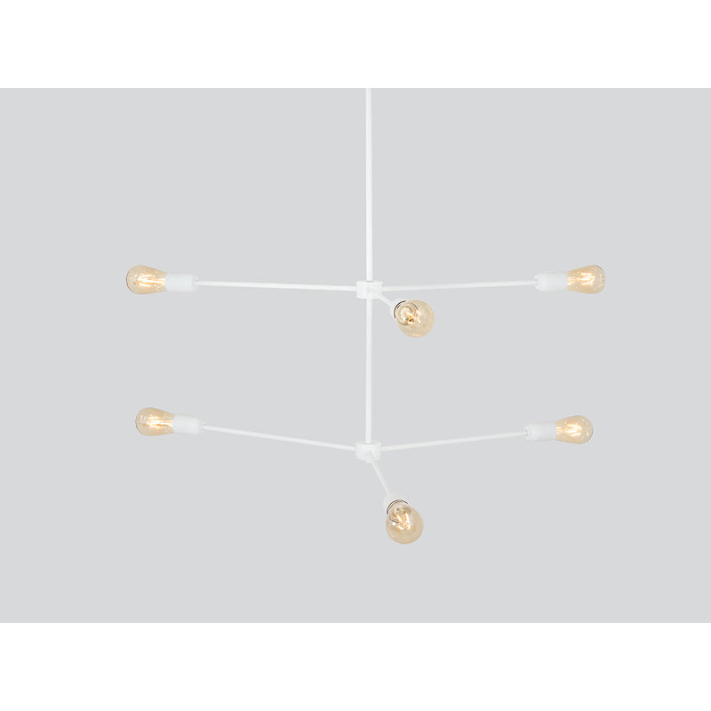 Triso 6 - Light Unique/Statement Pendant, White