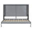 Lit escamotable double pleine grandeur - Lit pliant peu encombrant pour chambre d'amis, bureau personnel ou studio, gris-117494031-117494032