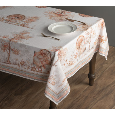 Maison d'Hermine  The Miller - Red (White Base) 100% Cotton Set of 1 Curtain - 50" x 124"
