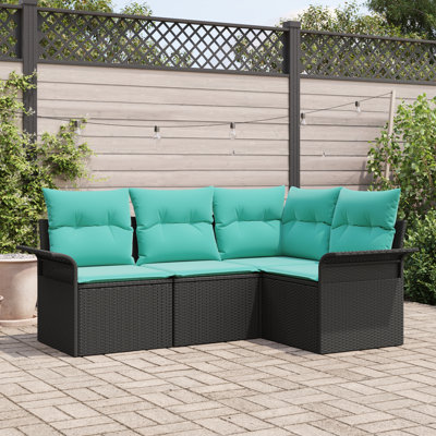 Ensemble de canapé de jardin avec rangement 4 pièces vidaXL