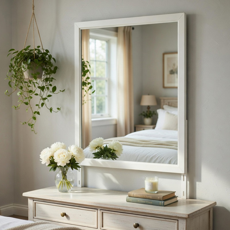 Miroir carré pour commode 38x38 Flo