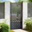 Porte de jardin vidaXL noire en forme de croix 105 x 106 cm-113055261-113055263