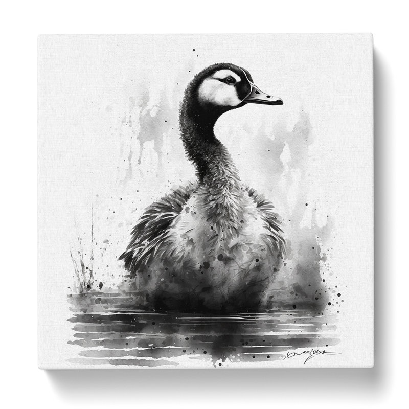 Goose Ink Wash - Wrapped Canvas, 50cm H x 50cm W x 3cm D