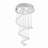 Sandifer 15.7" W 5-Light Metal Tiered Chandelier with Crystal Accents 
