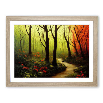 Summer Forest Path Vol.4 - Single Picture Frame Painting