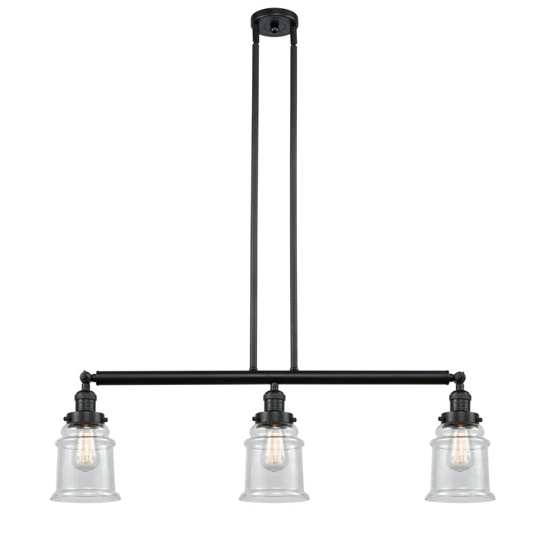 Galaviz 3 - Light Kitchen Island Pendant, No Bulb Included, Seedy, Oil Rubbed Bronze