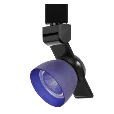 Cal Lighting Black 12W Dimmable LED Track Light with White Frost Glass