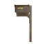 Aluminum Post Mounted Mailbox with Magnetic Closure