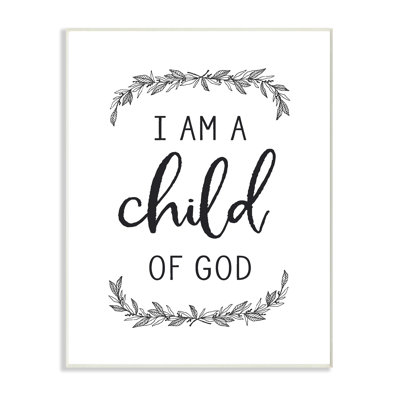 «Child Of God Leaves Typographie», impression