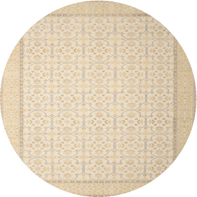 Tapis contemporain beige / olive clair