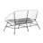 61.25'' Wide Curved Wicker Loveseat with Cushions-417031049