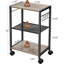 Support d'imprimante, chariot d'imprimante mobile à 3 niveaux sous le bureau avec support de rangement, table d'imprimante industrielle avec roulettes ventilée, petite table robuste pour la maison et le bureau-1930720595