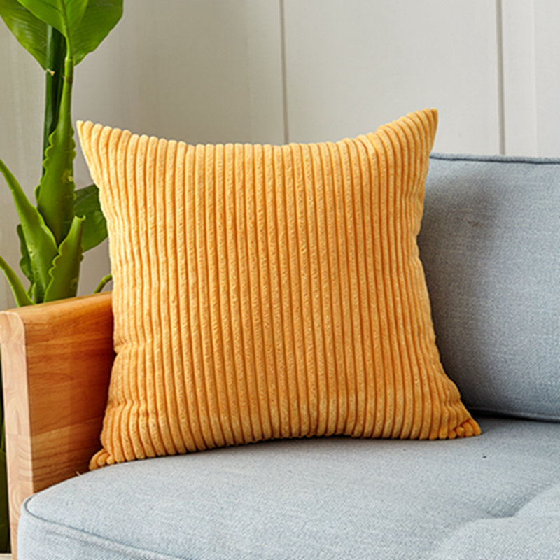  Set of 2 Throw Pillow With Inserts– 20"x20" Decorative Throw Pillow Full Set, Yellow, 20" x 20"