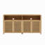 Console en rotin 63 po Mid Century Modern Rattan Buffet-1436804307