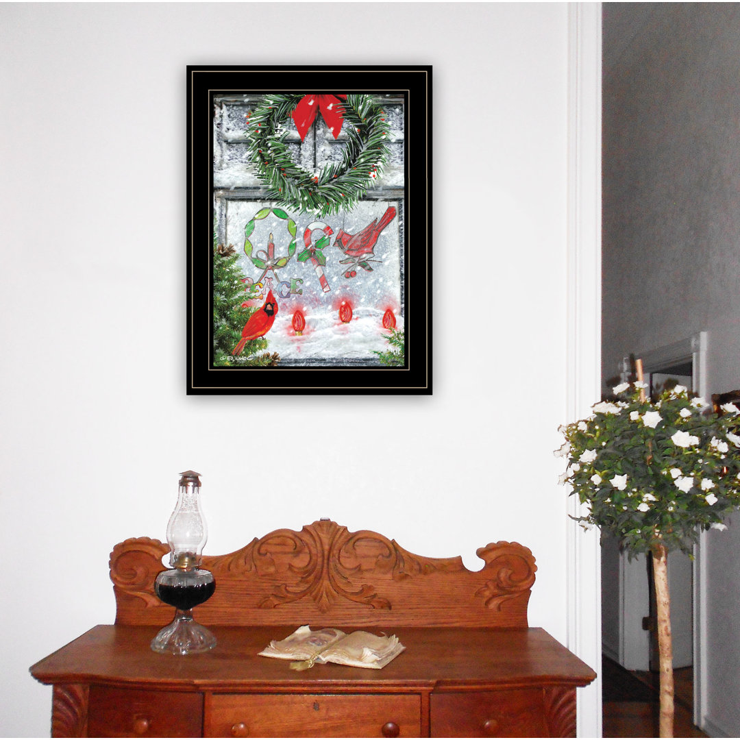 Christmas Peace Framed Wall Art for Living Room, Home Wall Decor by Ed Wargo The Holiday Aisle®