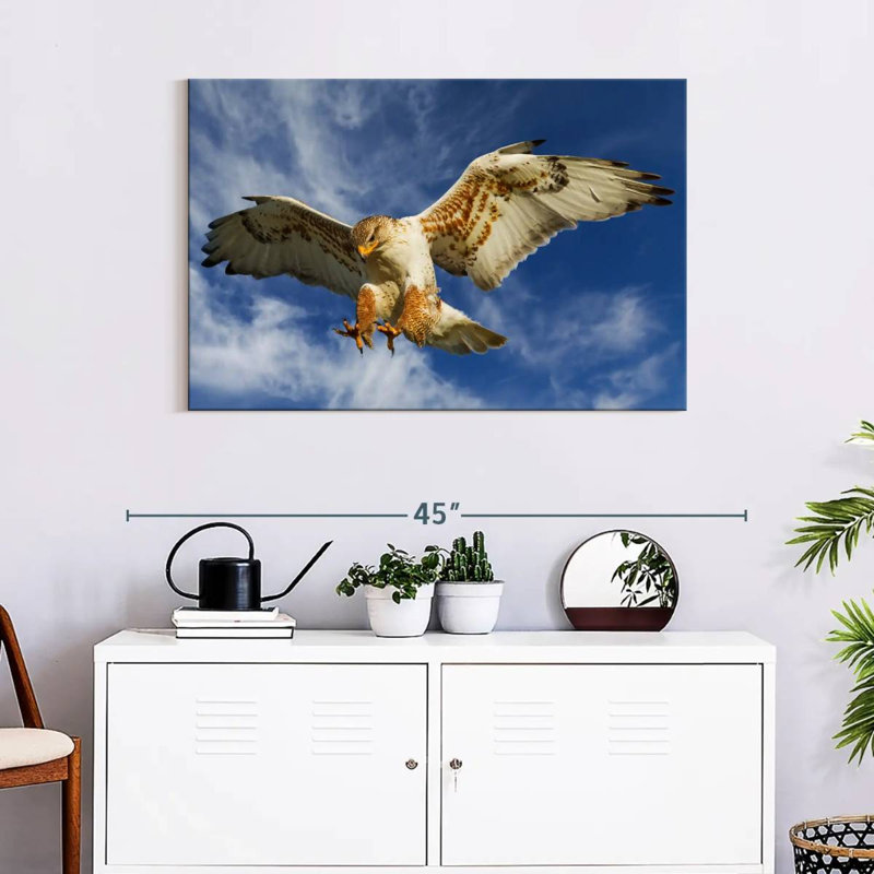 Hawk Attack, 24" H x 36" W