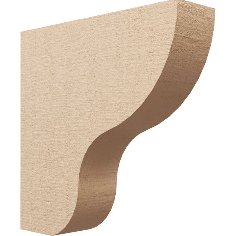 Bois de cèdre brut Greensboro TimberThane Corbel, apprêté brun clair, H 28 po x l 7 po x P 28 po