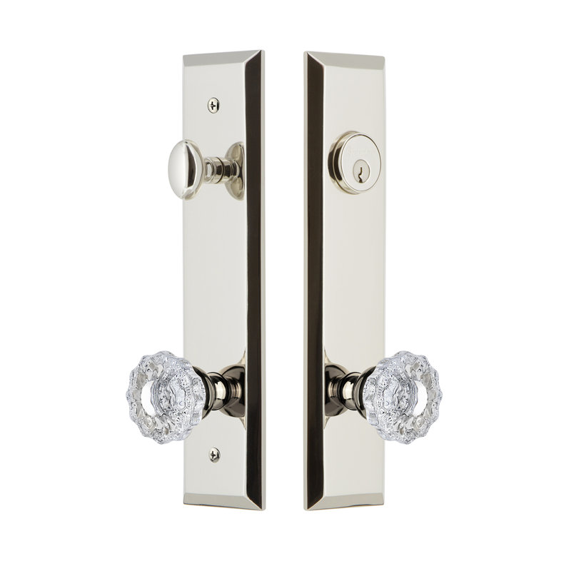 Ensemble de vestibule Fifth Avenue, Nickel poli, 2,375 po
