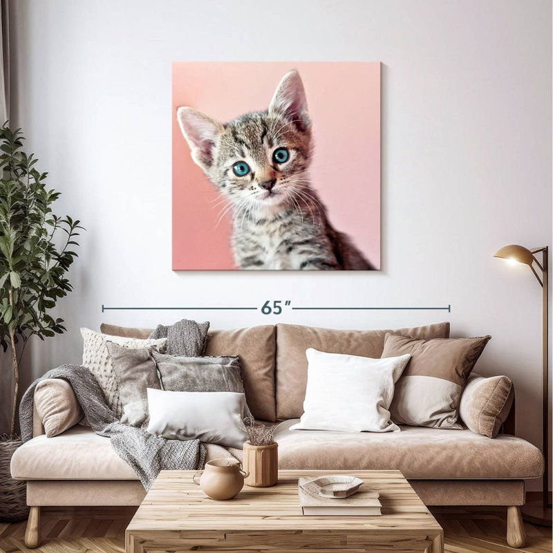 Crowle Staring Cat, 39" H x 39" W
