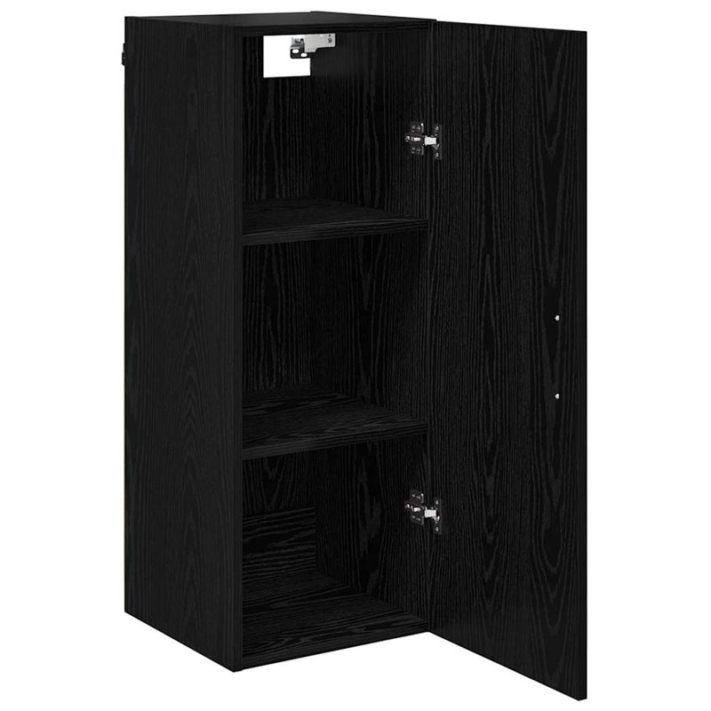 Highboard Accent Chest, Black Oak