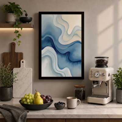 Flowing Waters Minimalist - Wrapped Canvas