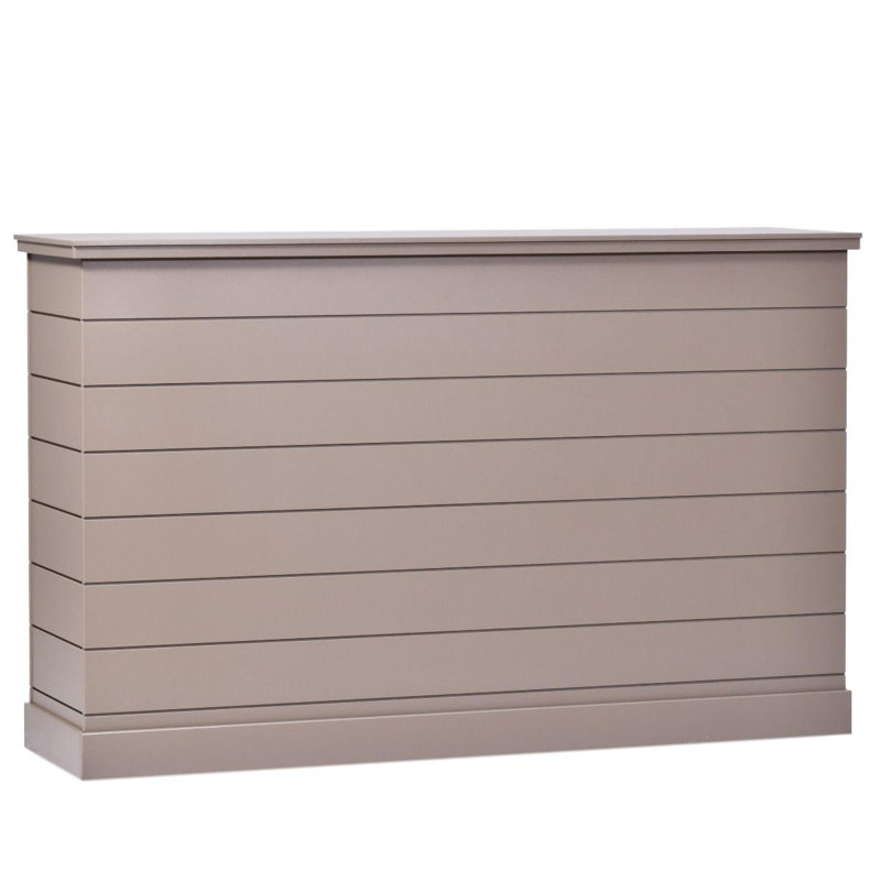 Outdoor Large Shiplap TV Lift Cabinet for TVs, Nutmeg, 45.75''H x 77''W x 20.5''D