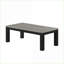 Ensemble de tables basses 3 pièces gris et noir pour salon, plateau en bois, facile à assembler