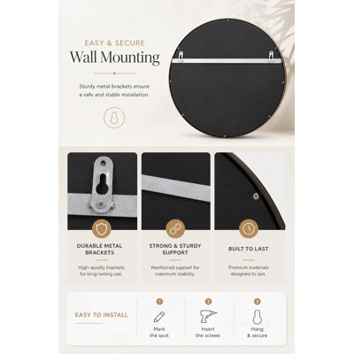Hugo Round Wall Mirror