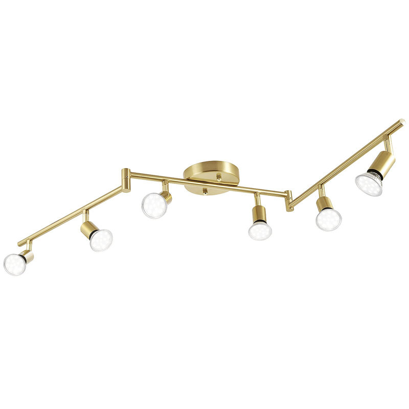 46.5'' 6 -Light Swing Arm Track Track Kit with Adjustable Head