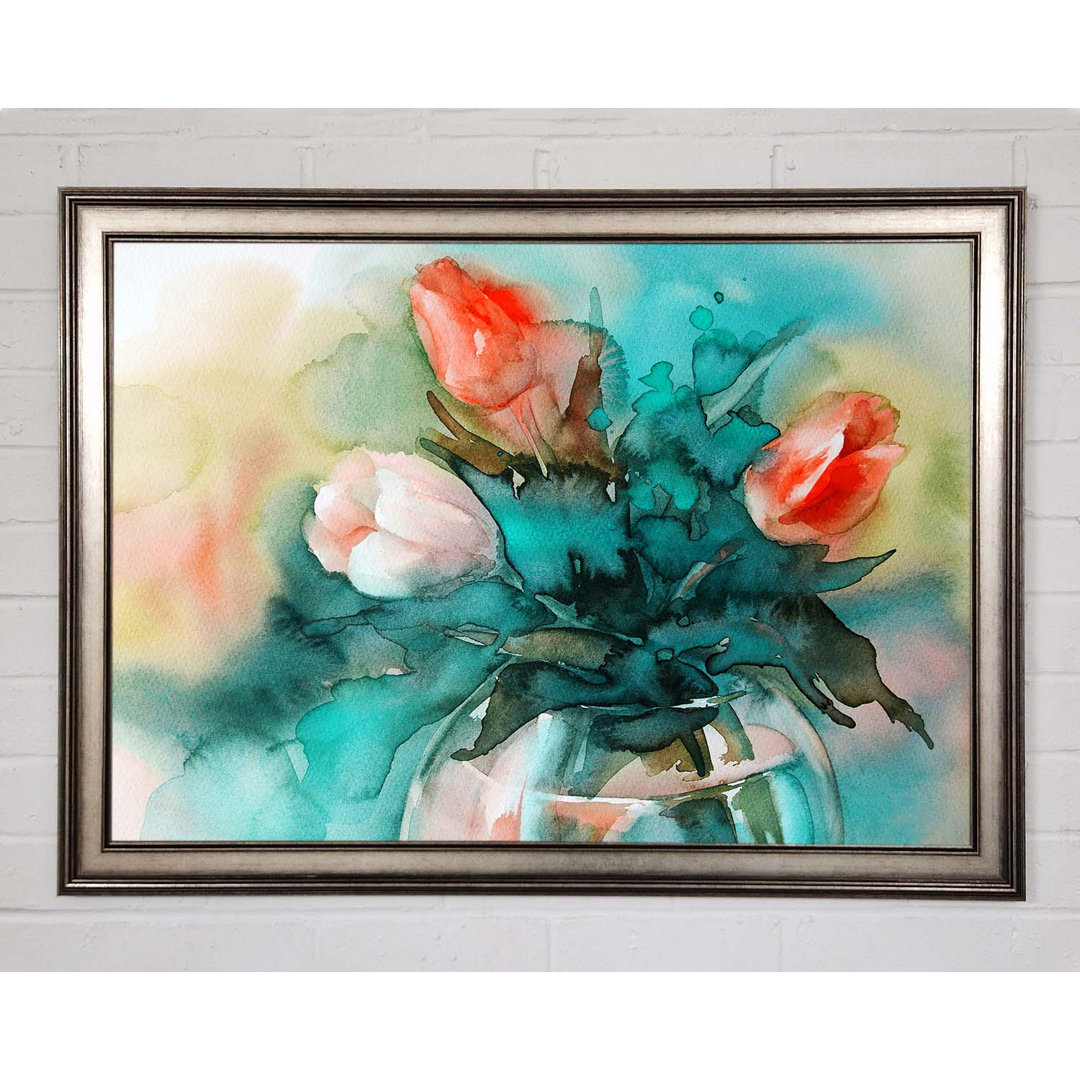 Gerahmtes Wandbild Tulip Flower Arrangement