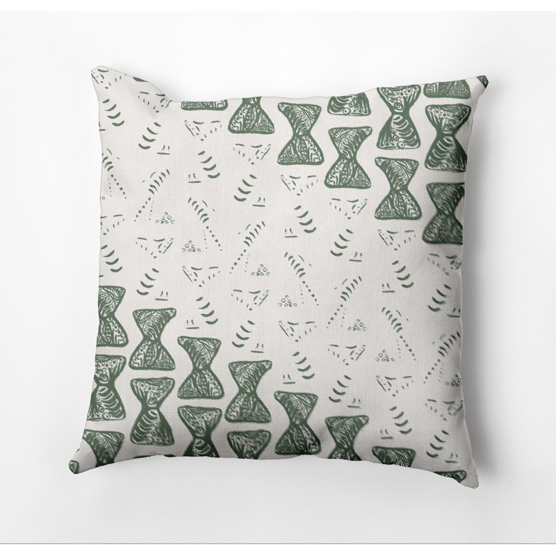 Housse de coussin carré et insert, Vert, 16" x 16", Non