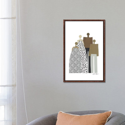 Diverse Family Portrait by LouLouArtStudio - Print on Canvas