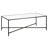 Henley 48" Glass and Steel Coffee Table-975230781