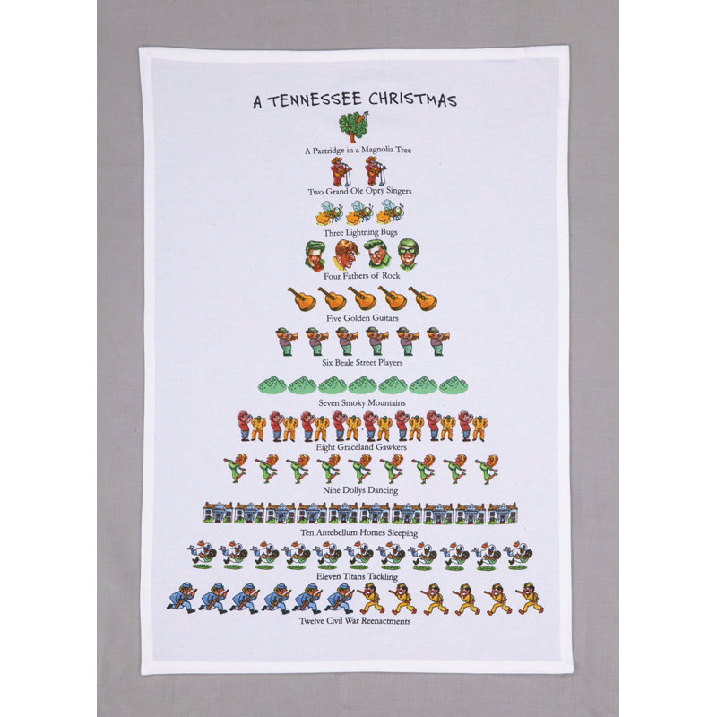 Serviette de thé tennessee christmas