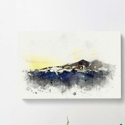 Rocky Mountains In Colorado In Abstract - Wrapped Canvas