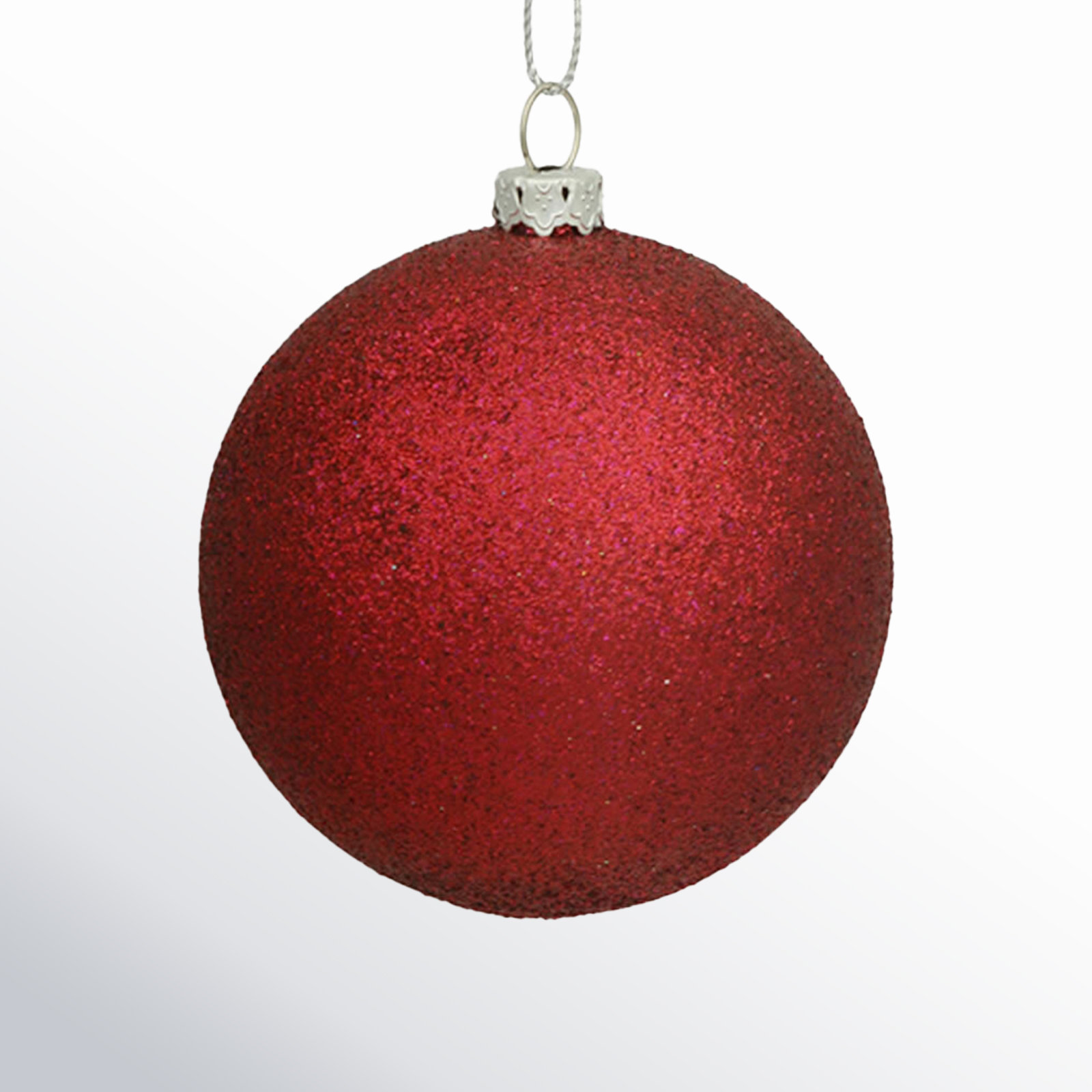 Holiday Décor Ball Ornament, 2.4" H x 2.4" W x 2.4" D, Wine