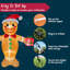 12ft Tall Christmas Inflatables Gingerbread Man
