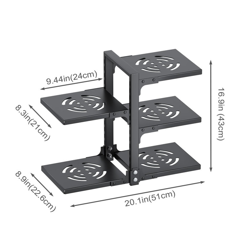 Metal Rectangle Free Standing Pot Rack