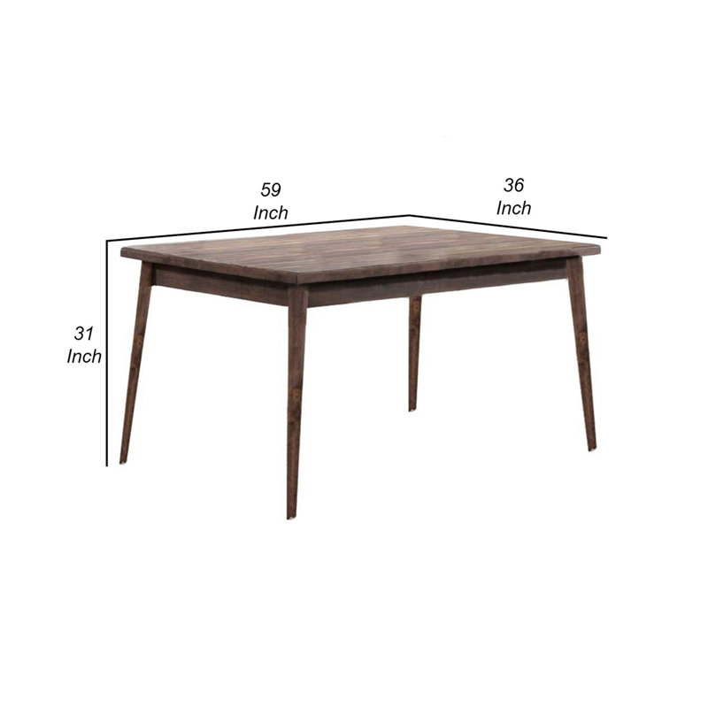 Solid Wood Base Dining Table