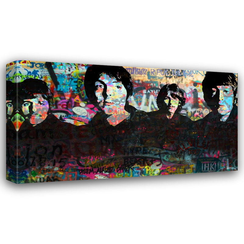 "Urban Beatles" par Stephen Chambers, impression sur toile tendue, H 15 po x l 18 po x P 1,5 po