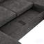 Lit en forme de U en gris avec amplement d'espace de rangement et tissu de chenille doux Caractéristiques d'optimisation modernes-760329104