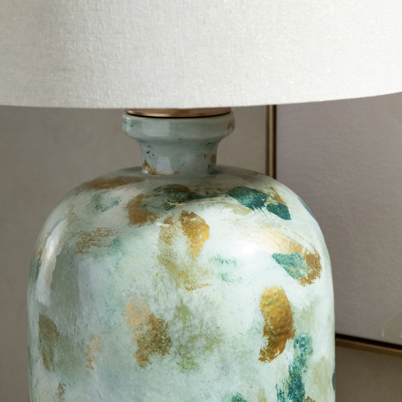 Lampe de table en verre