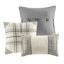 Housse de couette 6 pièces à chevrons attrayante et riche avec style-120274531-120274532