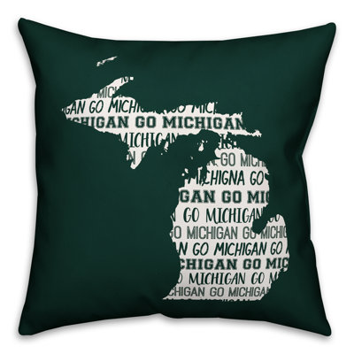 Coussin de l’équipe michigan go