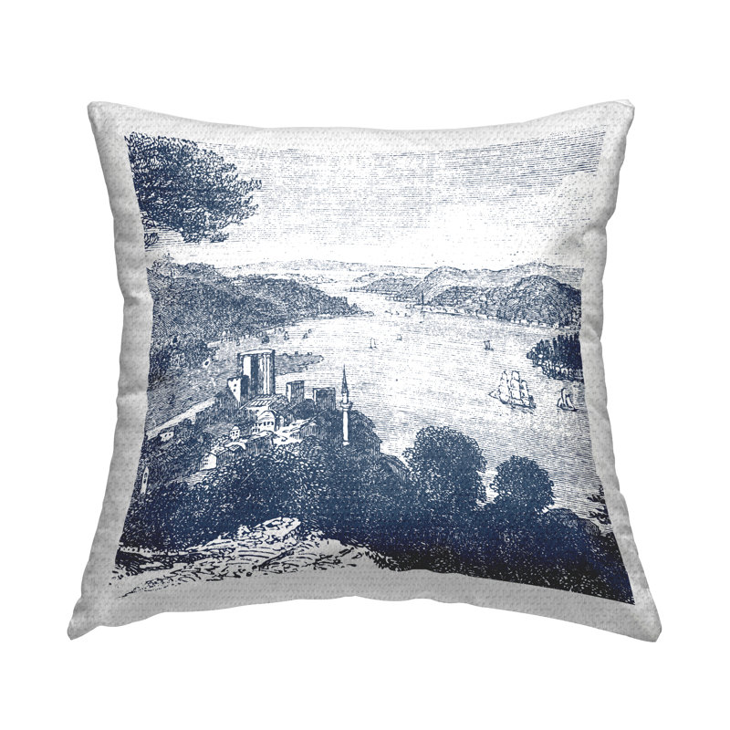 Housse et insert de coussin décoratif carré en polyester pour l'intérieur et l'extérieur